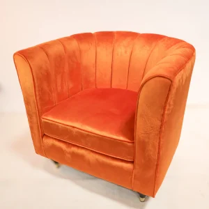 Tangerine accent chair