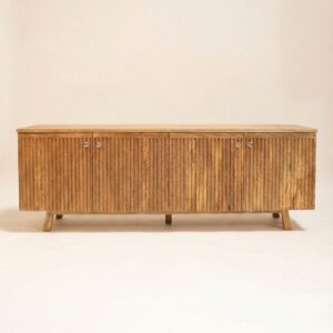 fluted tv console