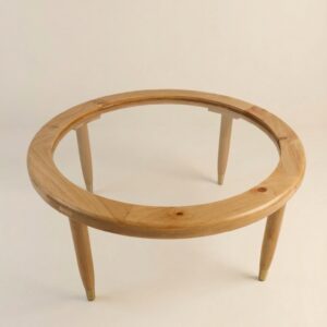 round coffee table with glass top