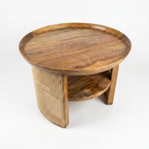 round coffee table with storage