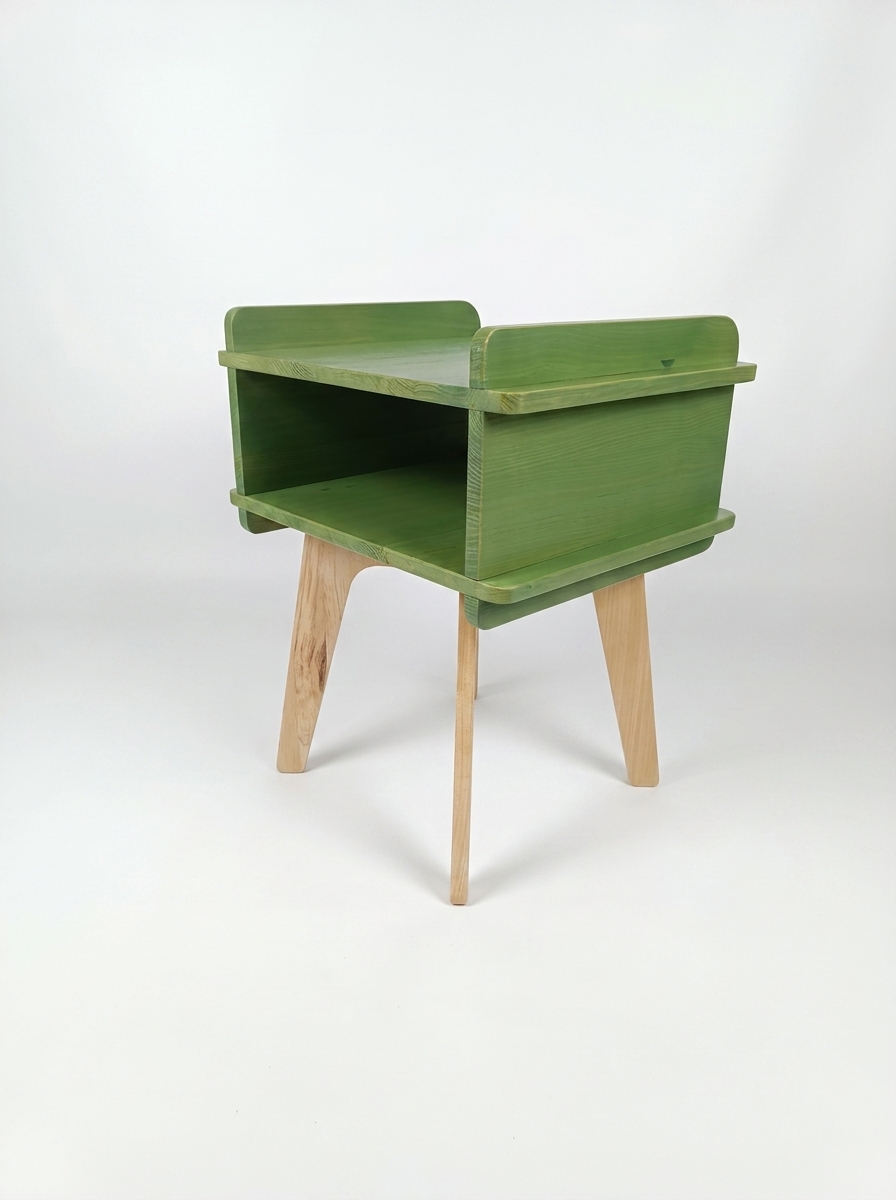 kids nightstand children's bedside table with open shelf