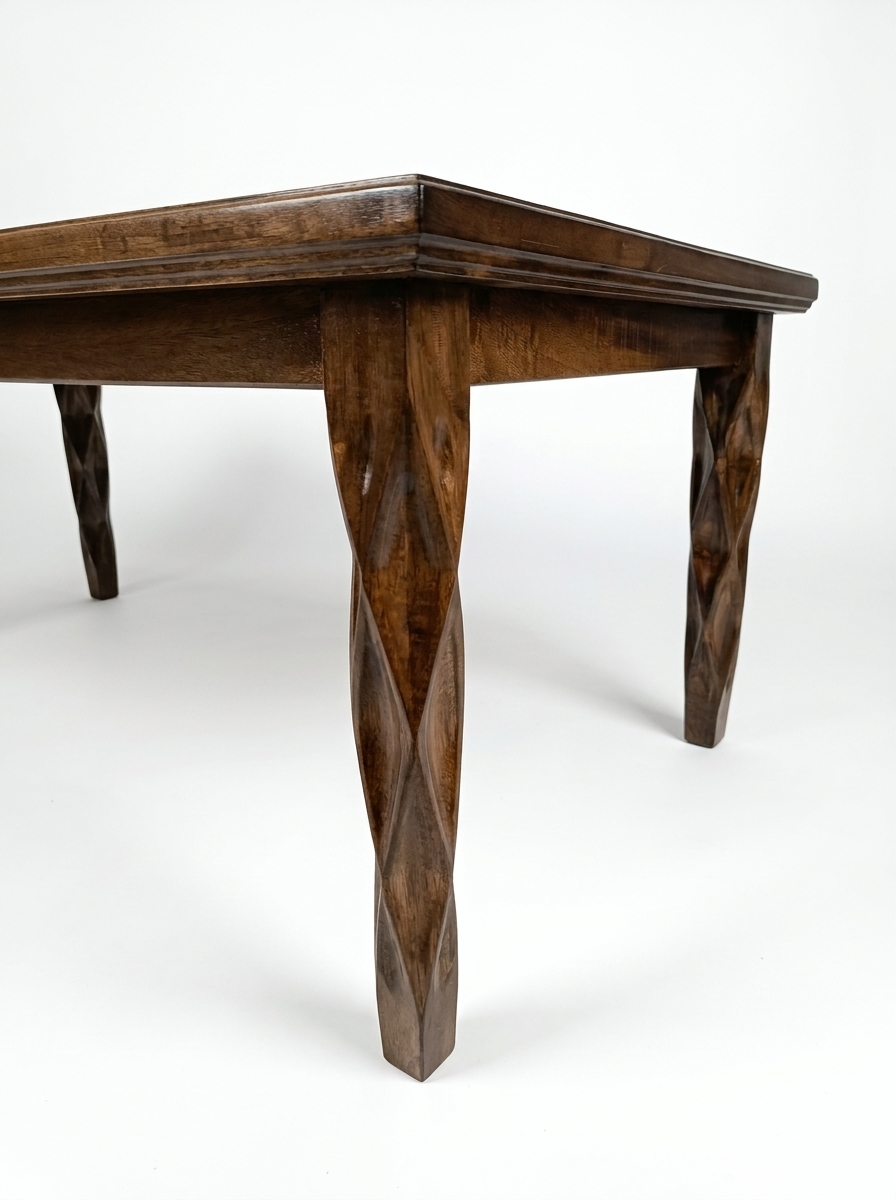 origami coffee table 1 wooden coffee table with carved legs