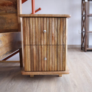 solid wood bedside table